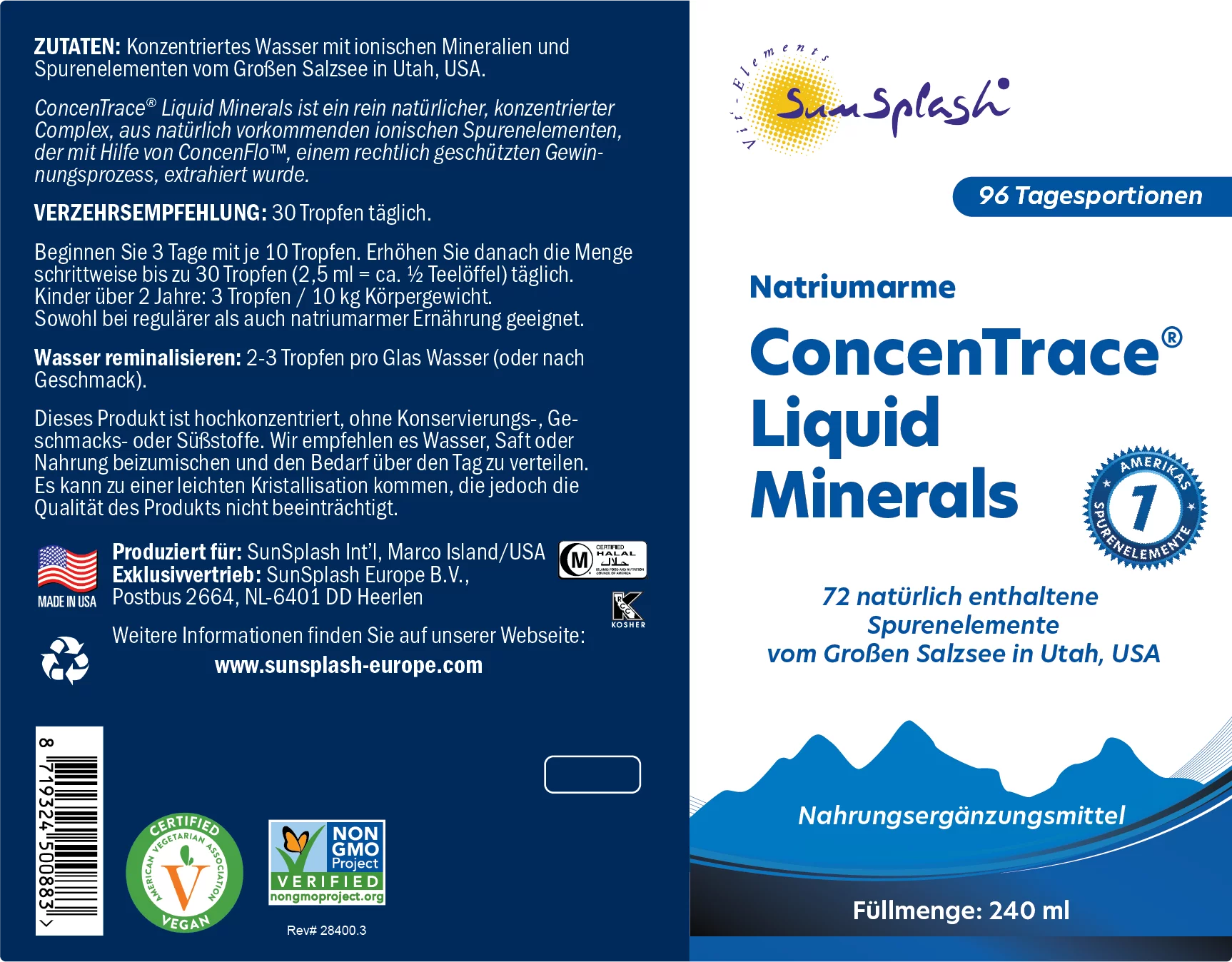 ConcenTrace® Liquid Minerals (240 ml)