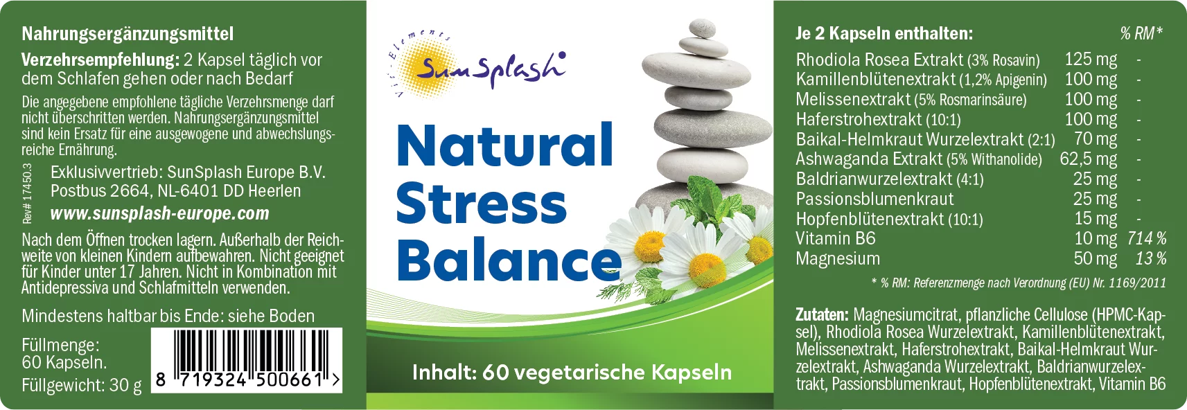 Equilibrio dello stress naturale (60 veg. caps.)