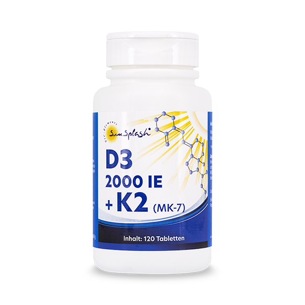 Vitamina D3 2000 I.U. + K2 (MK-7) - 120 pastiglie