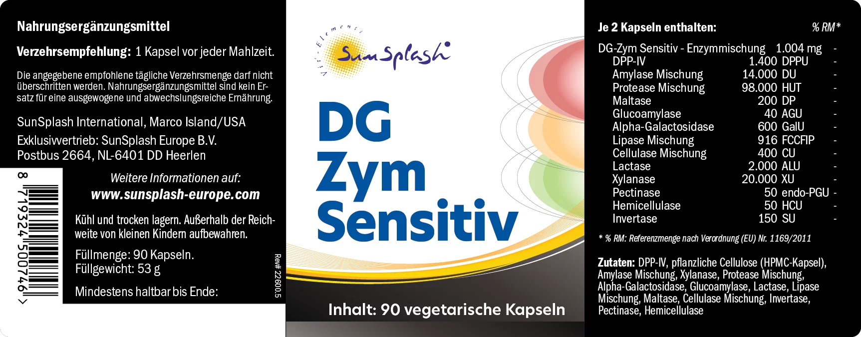 DG Zym - Sensitive (90 veg. caps.)