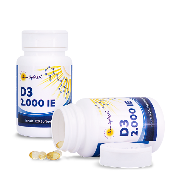 Vitamina D3 2000 I.U. (120 softgel caps.)